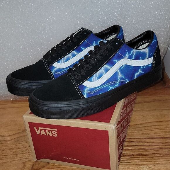 New Vans Old Skool Lightning Bolt Galaxy Shoes Rare Size M 9 W 10.5 - Picture 10 of 11
